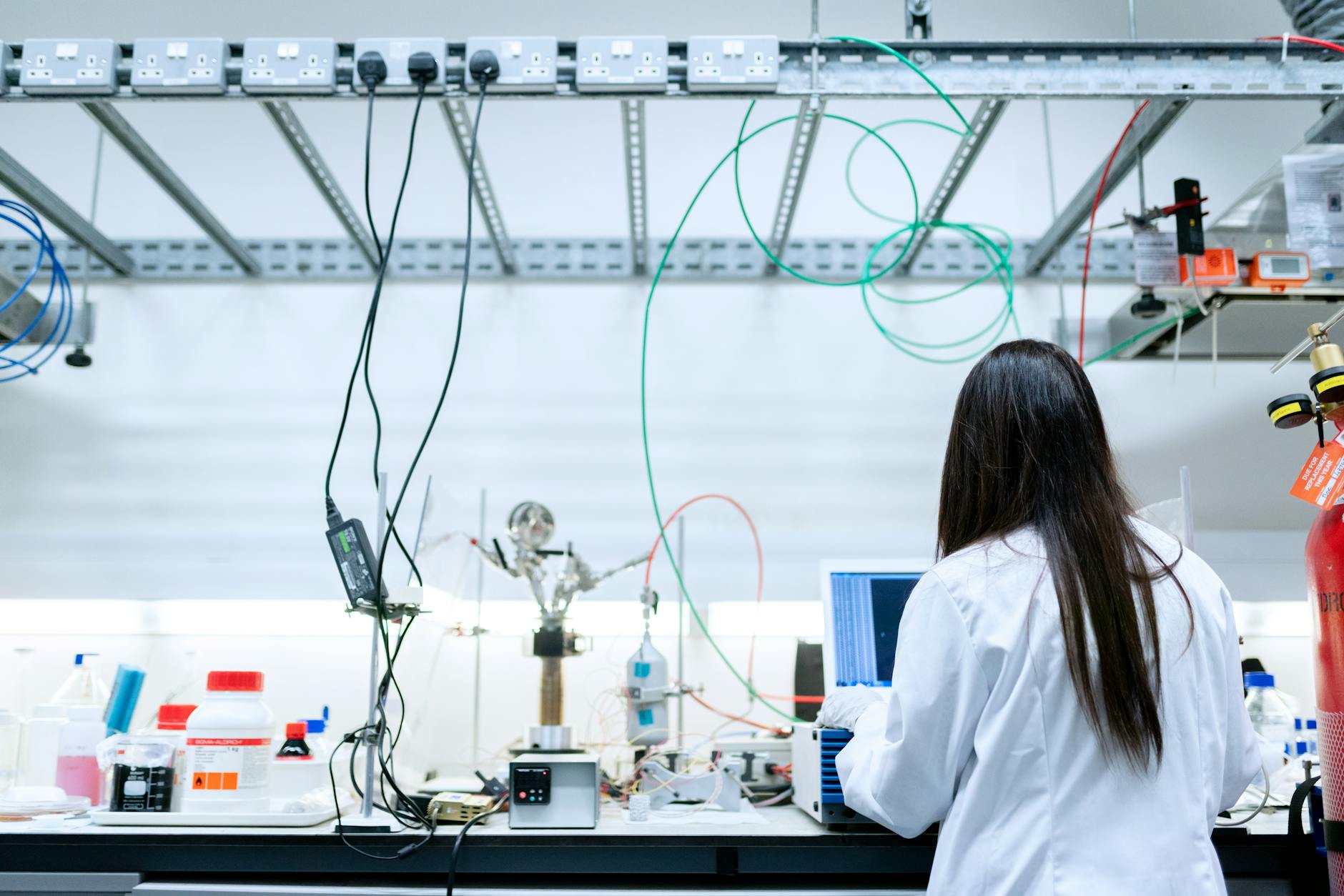 woman working in laboratory